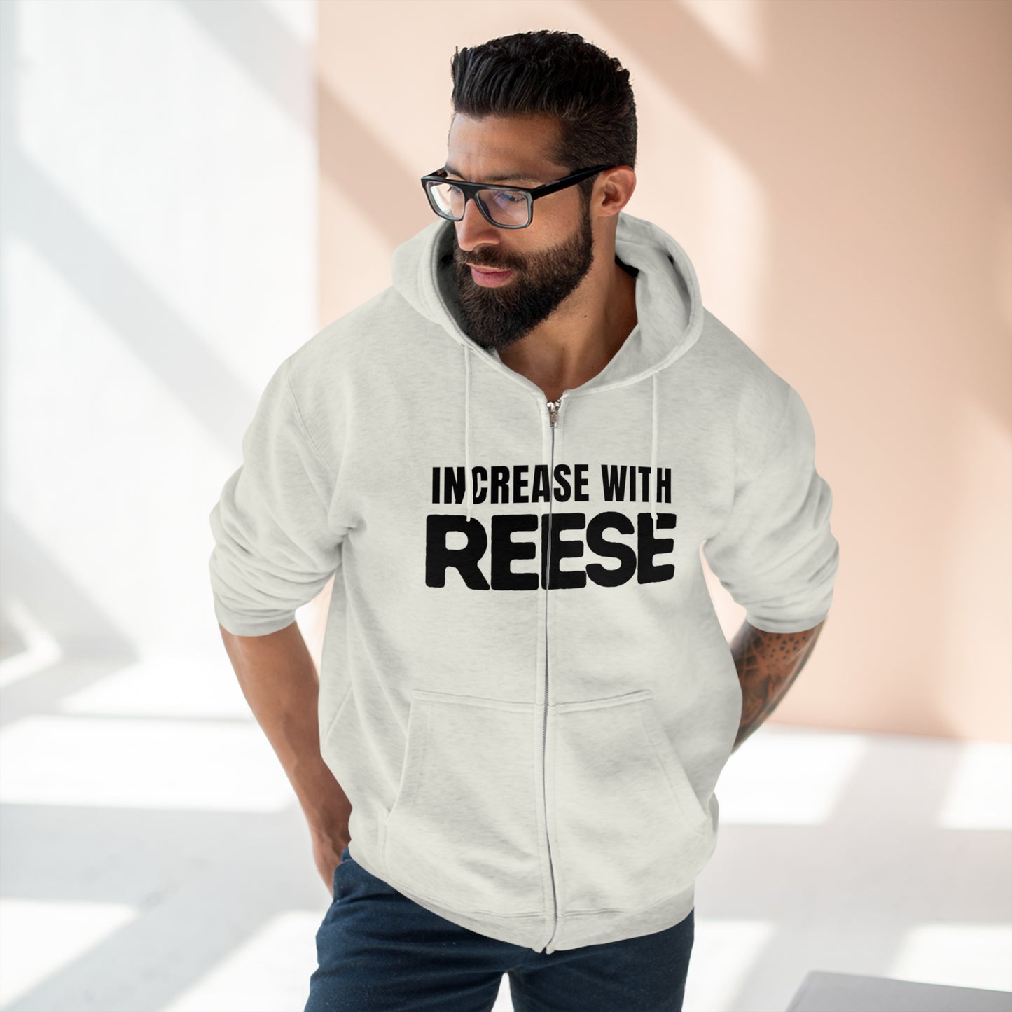 "Increase with Reese" Unisex Zip Hoodie