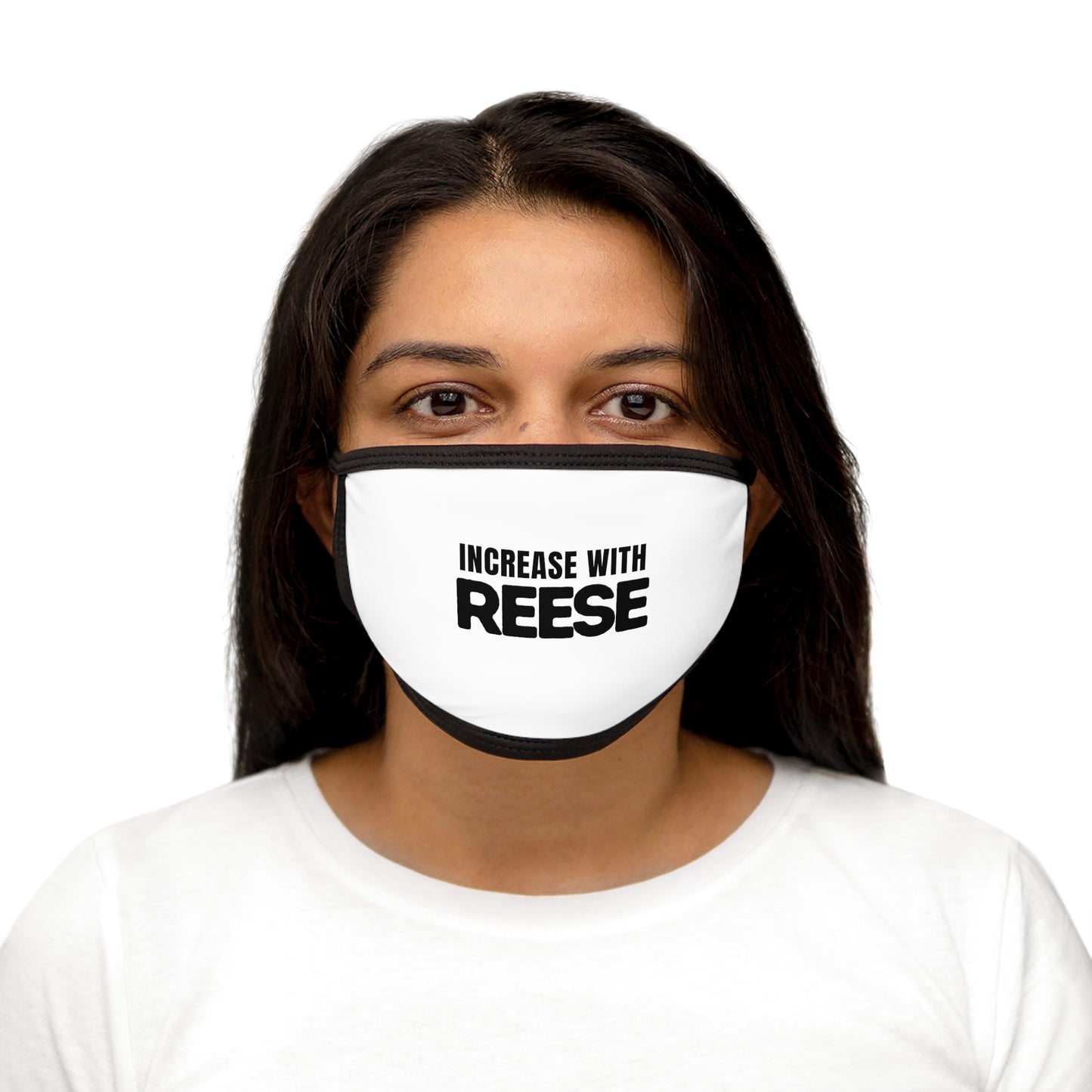 "Increase with Reese" Mixed-Fabric Face Mask