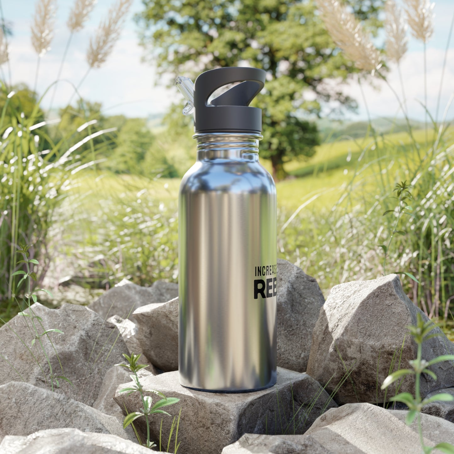 "Increase with Reese" Water Bottle With Straw