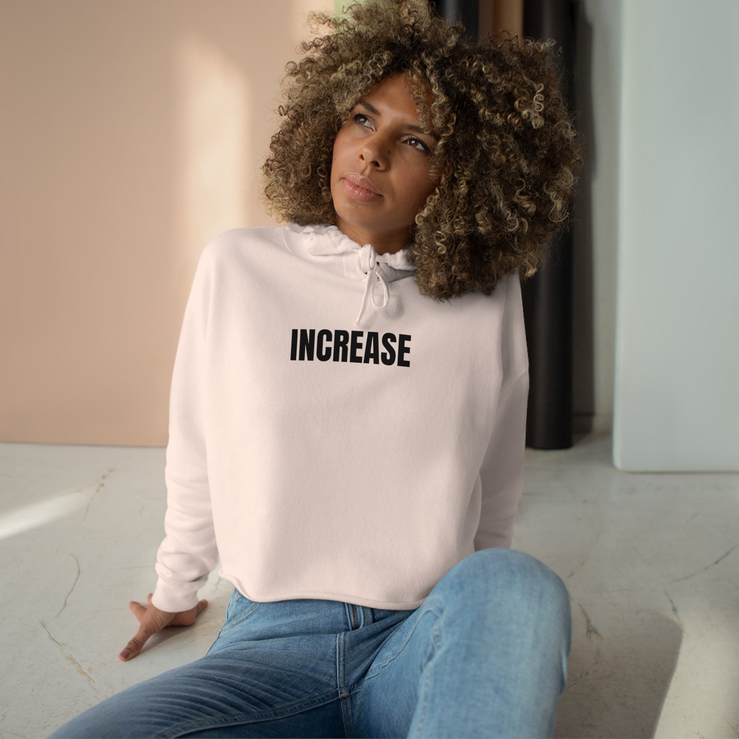 "Increase with Reese" Crop Hoodie