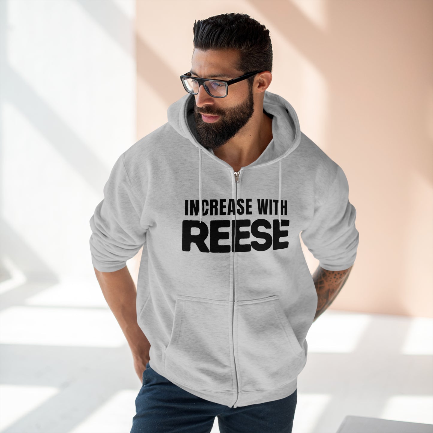 "Increase with Reese" Unisex Zip Hoodie