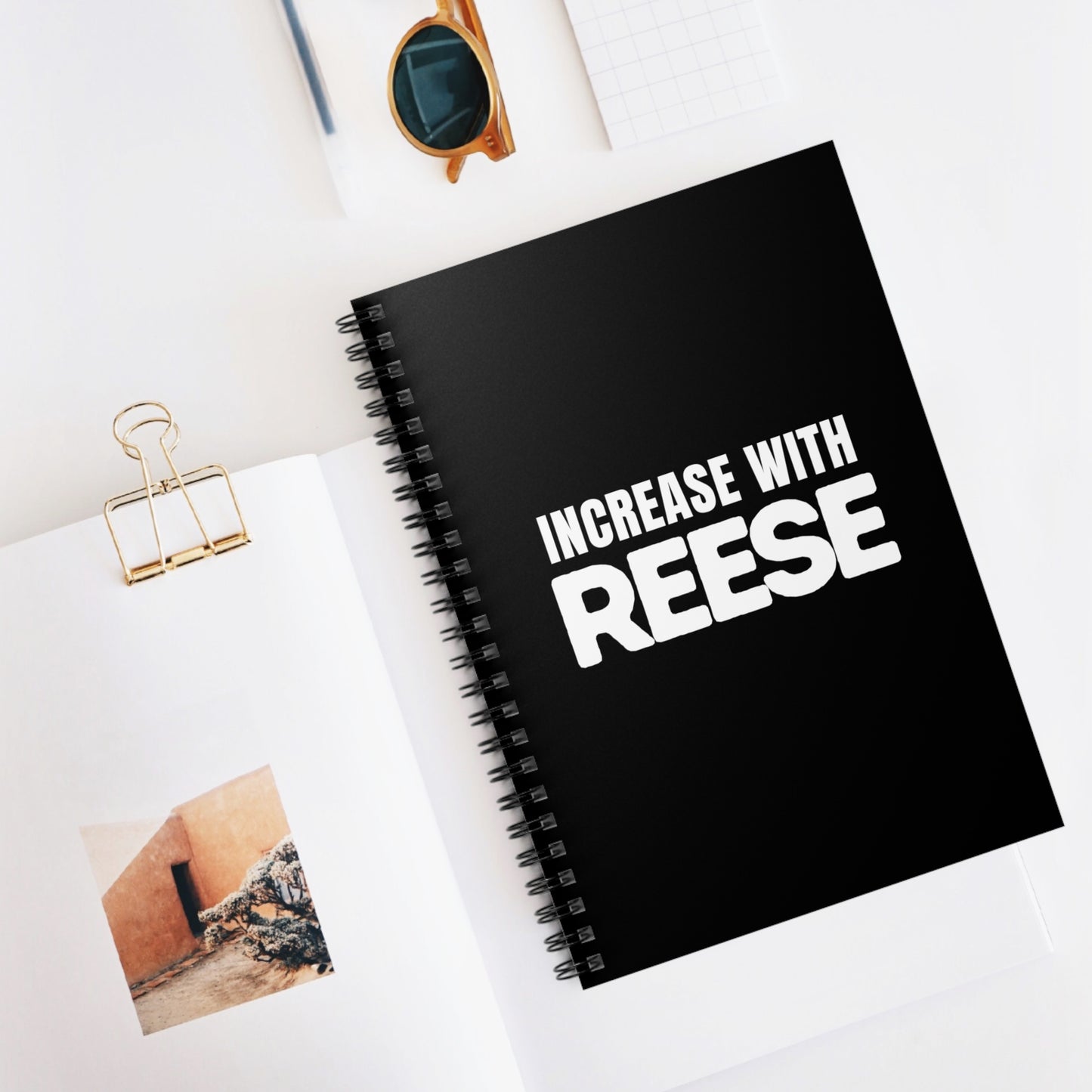 "Increase with Reese" Spiral Notebook