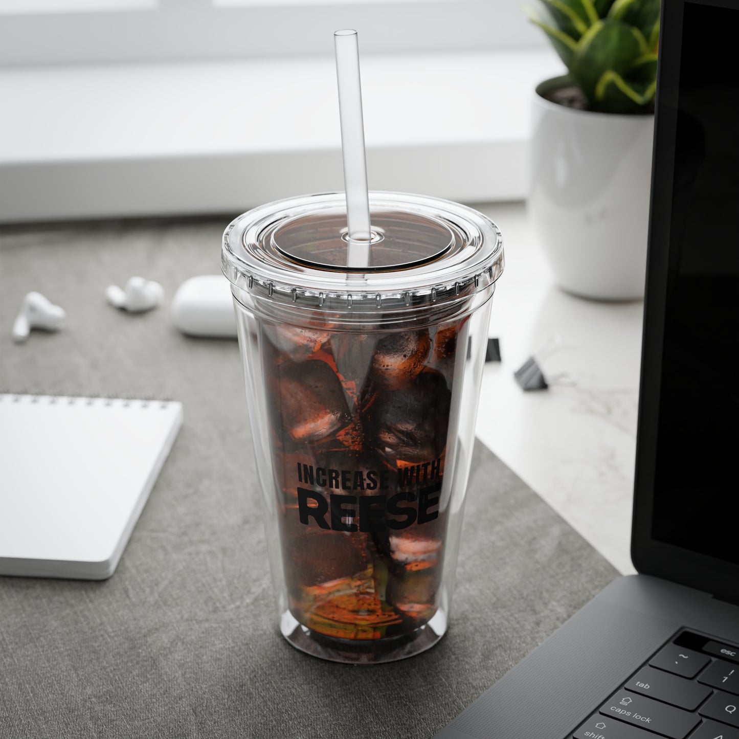 "Increase with Reese" Sunsplash Tumbler with Straw