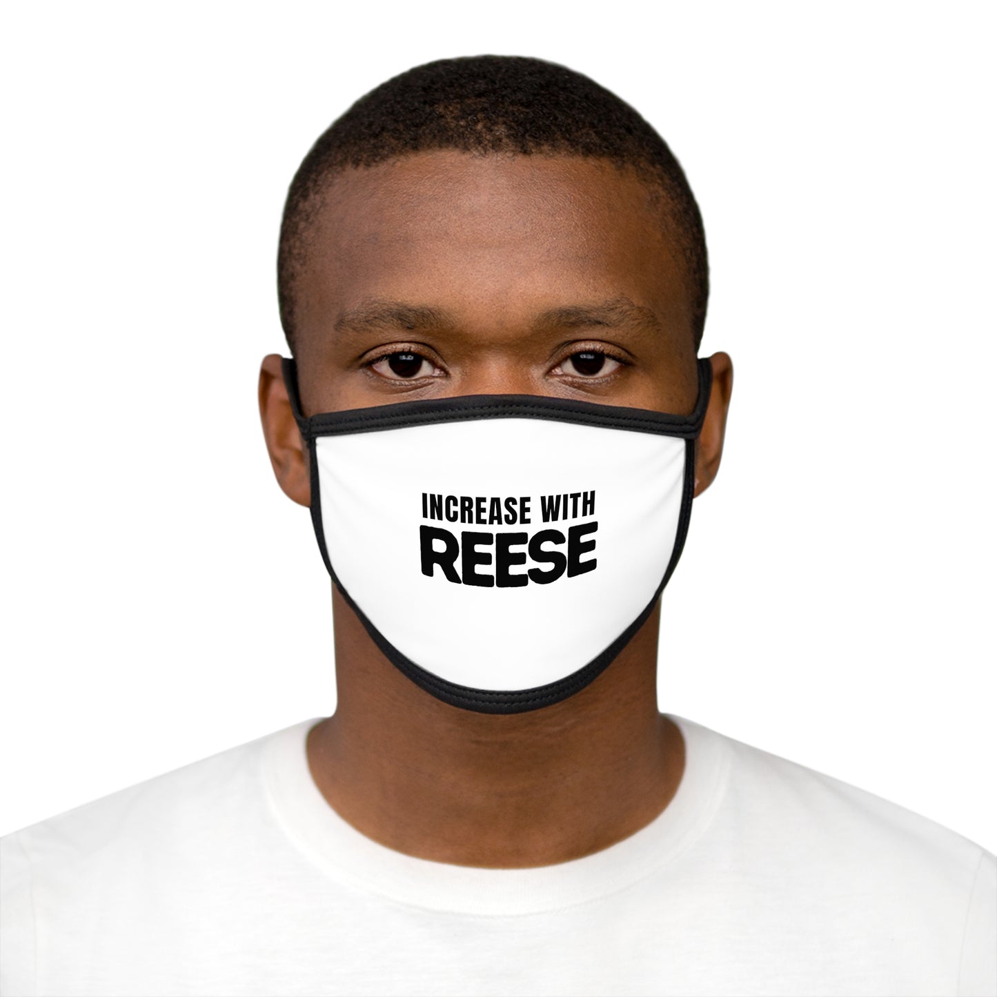 "Increase with Reese" Mixed-Fabric Face Mask
