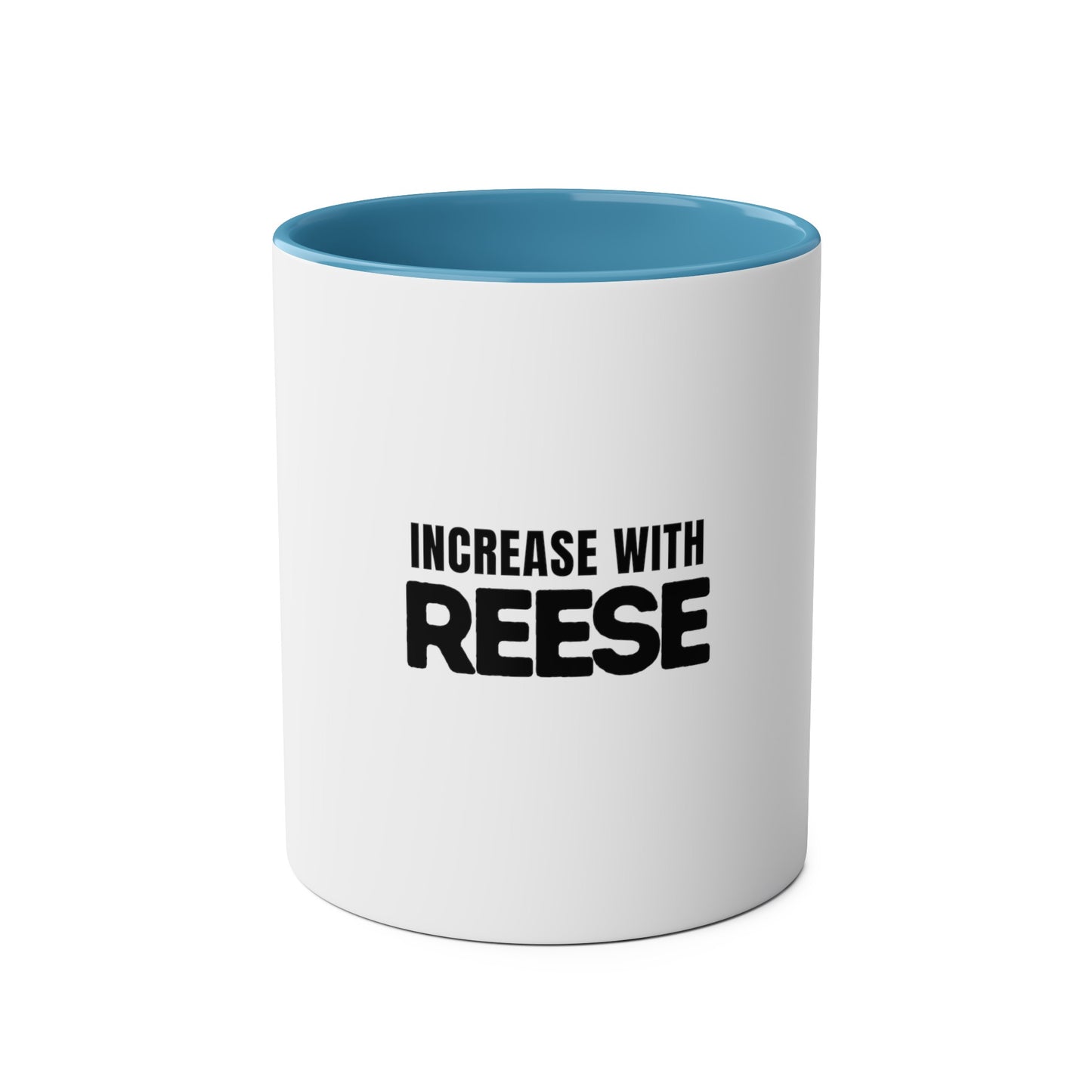 "Increase with Reese" Two-Tone Coffee Mugs
