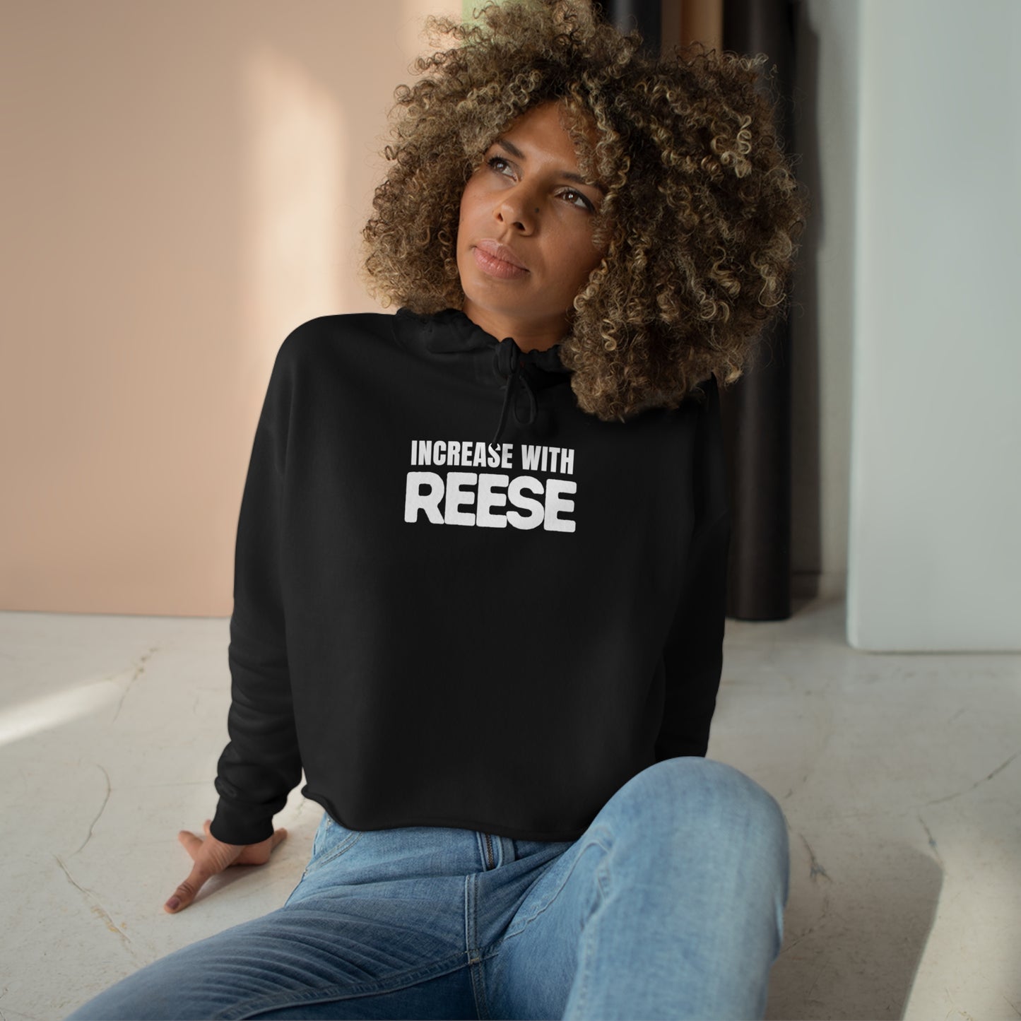 "Increase with Reese" Crop Hoodie