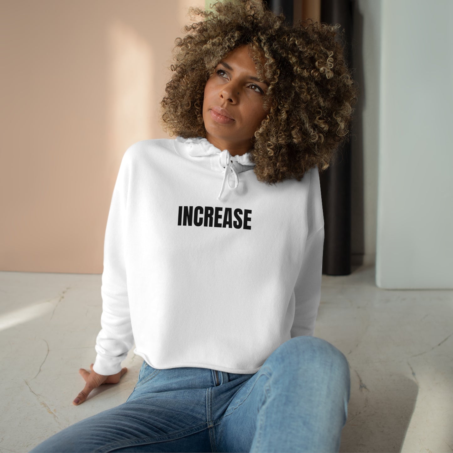 "Increase with Reese" Crop Hoodie