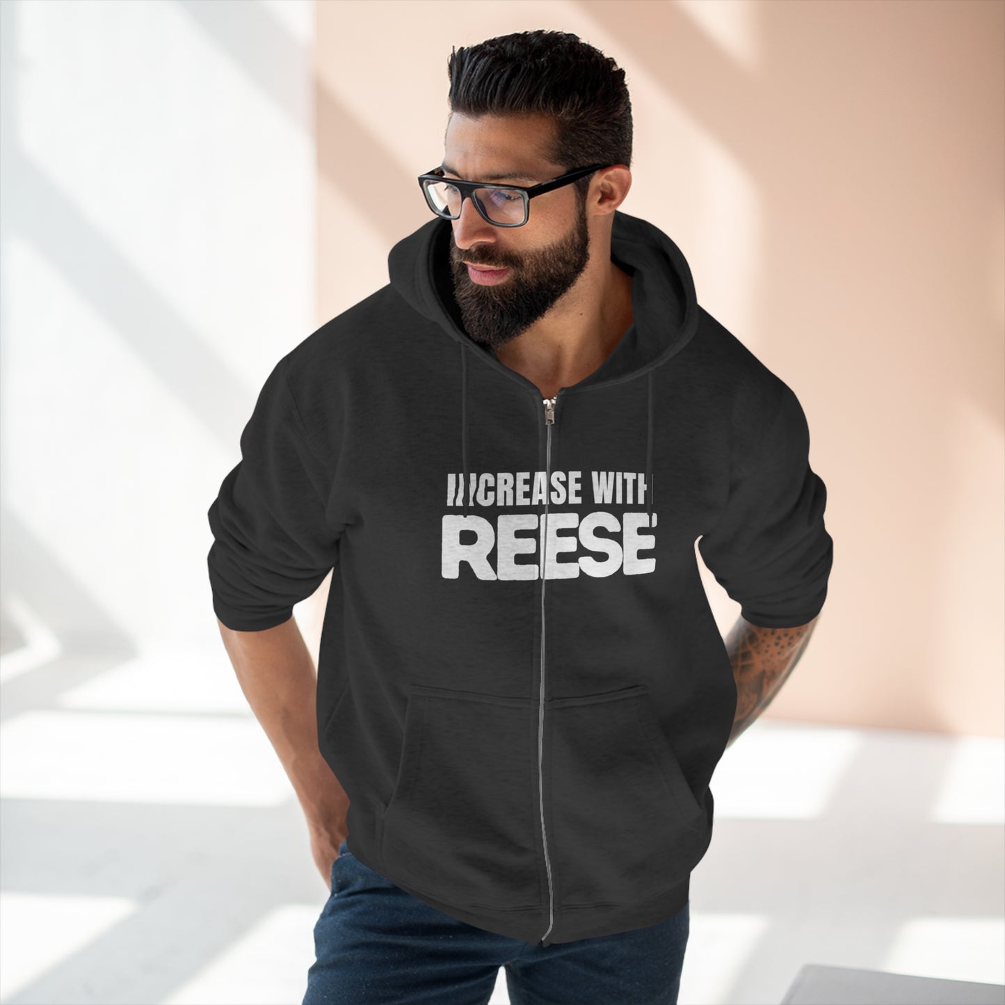 "Increase with Reese" Unisex Zip Hoodie