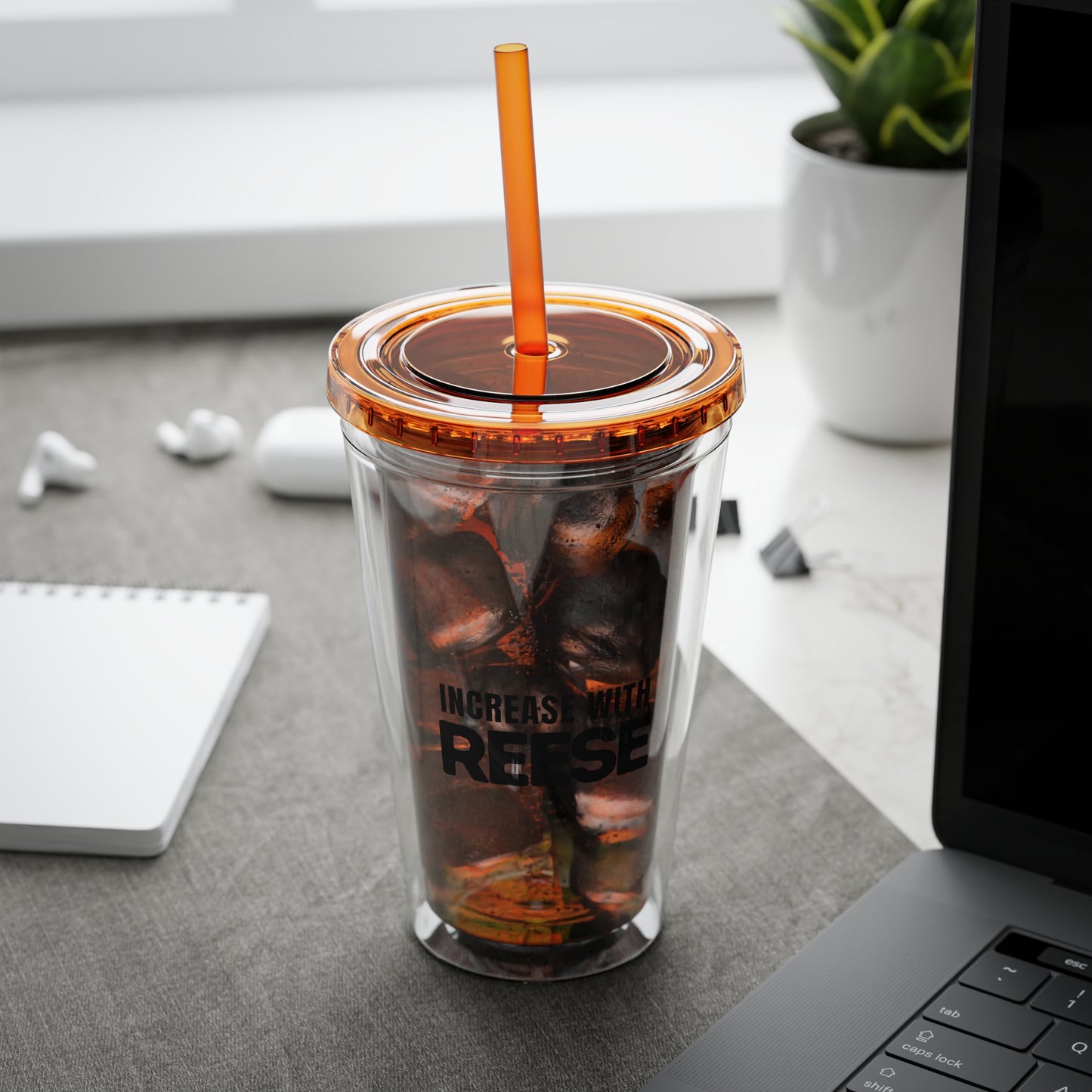 "Increase with Reese" Sunsplash Tumbler with Straw