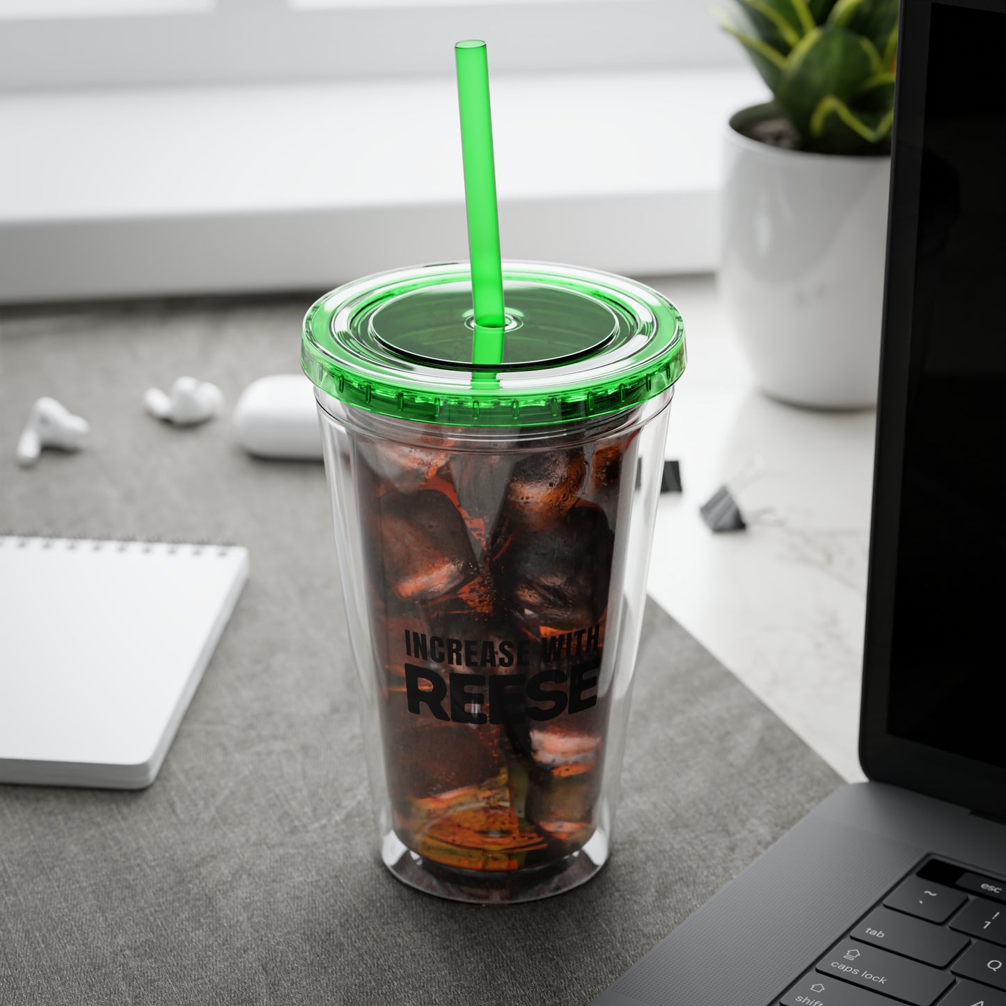 "Increase with Reese" Sunsplash Tumbler with Straw