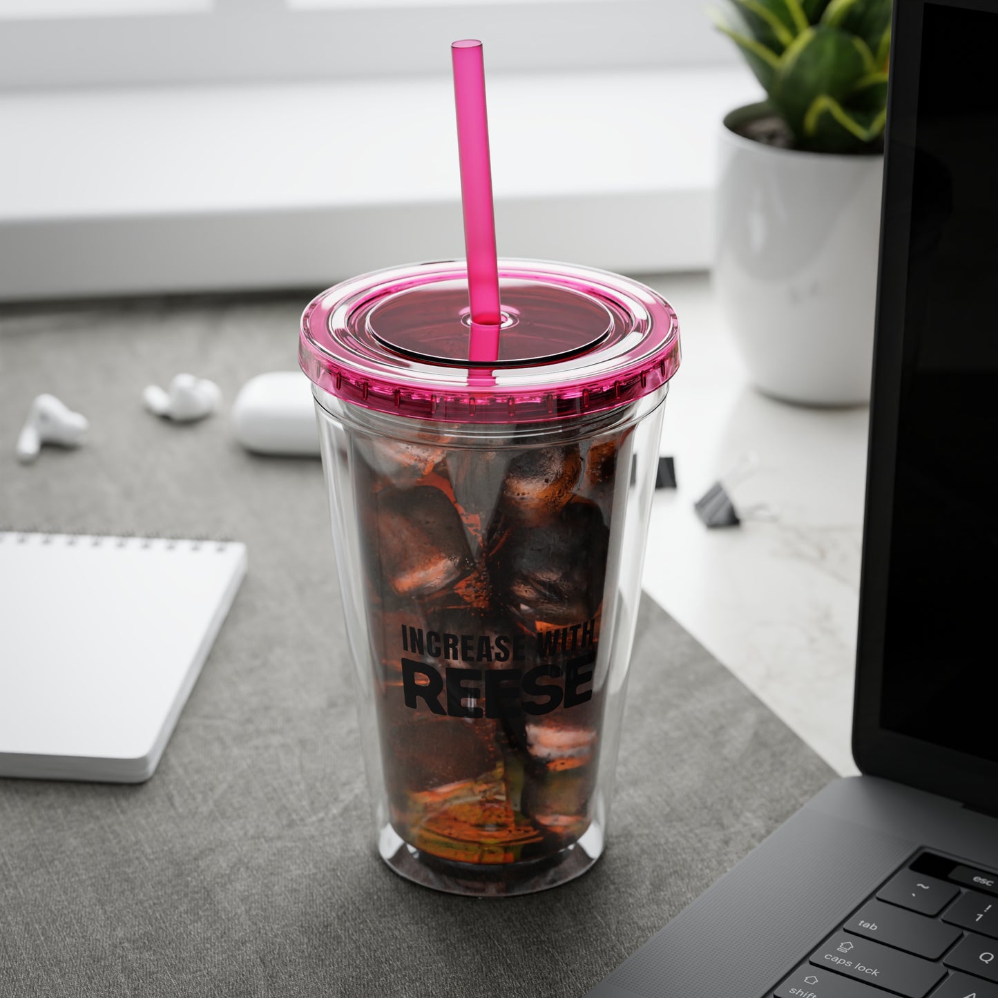 "Increase with Reese" Sunsplash Tumbler with Straw