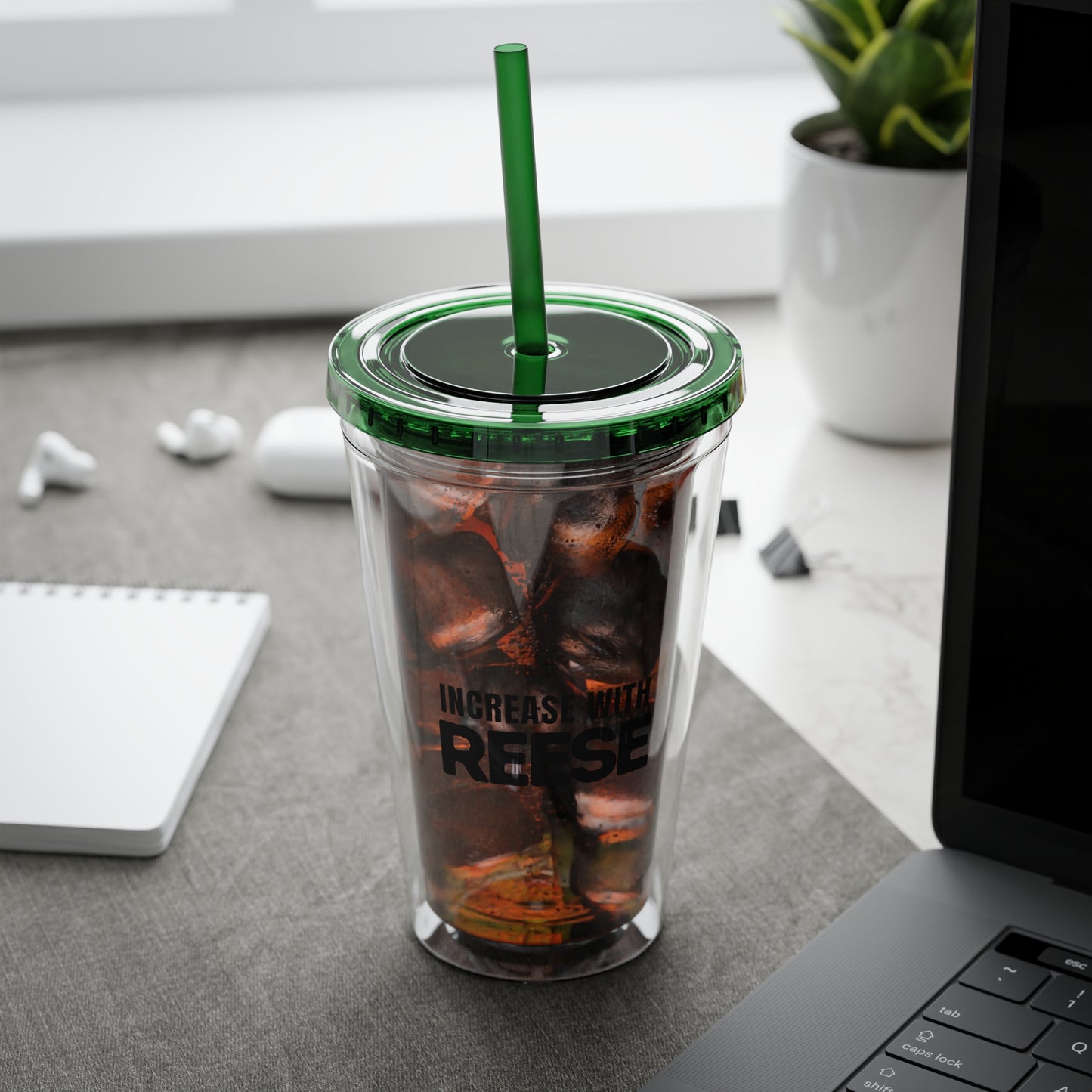 "Increase with Reese" Sunsplash Tumbler with Straw